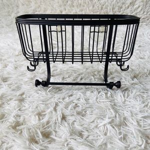 Bathroom Storage Rack with hooks and towel rod